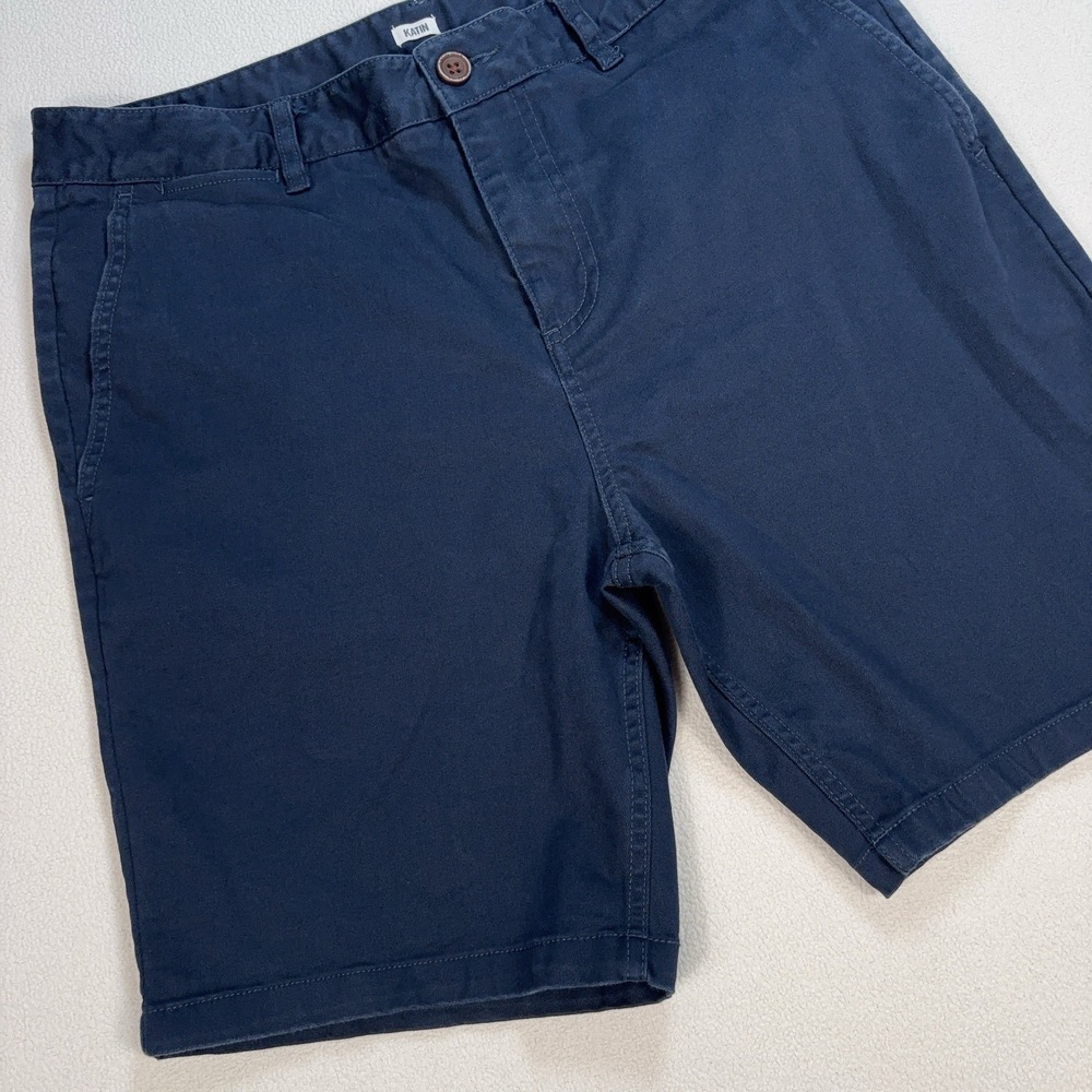 Katin 8"‎ Shorts Men's 32 (fits 33) Navy Stretch Surf Casual Chinos - Picture 6 of 16